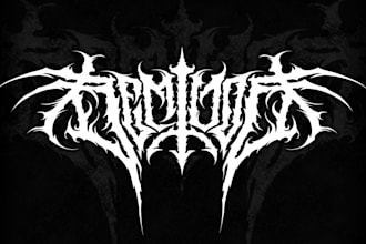 design your black, slamming, brutal, death metal logo