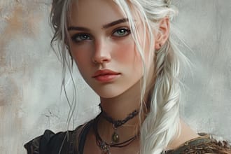 do realistic character design, fantasy art, concept art