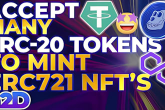 create custom erc20, bep20, nft crypto tokens, smart contract, intelligent token