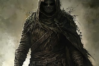 draw fantasy or horror character art