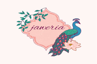 design wedding card logo and graphic
