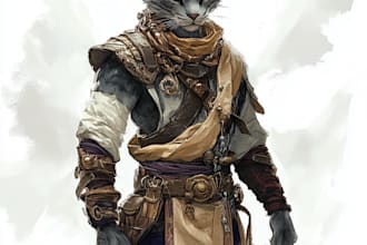 create  dnd character and dnd character art