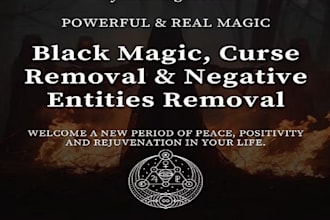 remove black magic curse negative energy, blocks, cleanse aura to attract wealth