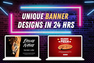 design eye catching website banner , shopify banner ads, web banner design