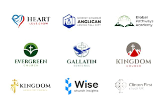 design a unique christian and church logo