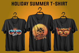 create eye catching summer t shirt design