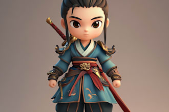 create 3d anime characters for video games