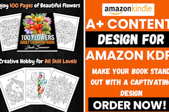design amazing a plus content brand story for your amazon KDP book