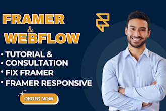 do responsive framer webflow tutorial and consultation fix framer website