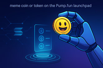 launch your meme coin or token on the pump fun launchpad solana