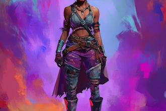 draw dnd character art, concept art, commision art for you