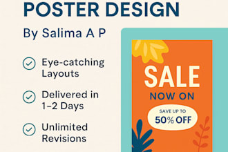design professional business posters and flyers
