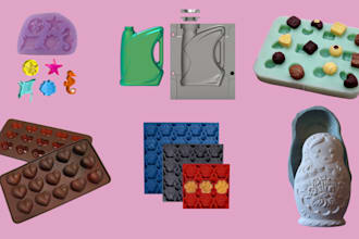 design in solidworks 3d chocolate mold design silicone mold injection mold