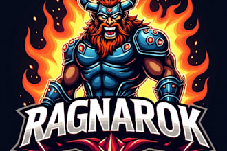 design high quality ragnarok sport mascot logo with express delivery