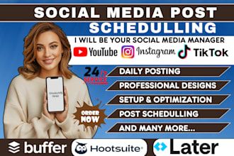 schedule your social media posts instagram manager via buffer hootsuite loomly