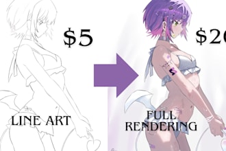 illustrate high quality nsfw art of your oc or fanart