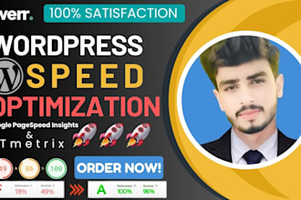 do wordpress website speed up or optimization in few hours
