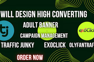set up manage high converting campaign for traffic junky exoclick
