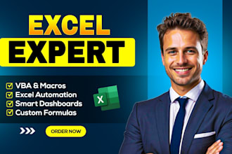 do automation using excel vba, macros, formula and excel dashboard