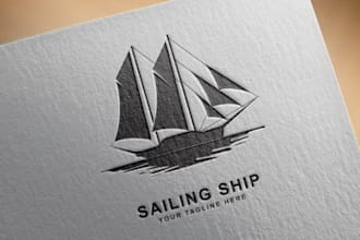do modern logo for marine, ships, boats yacht and anchor