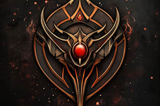 design a custom dnd, fantasy, sci fi, rpg game logo