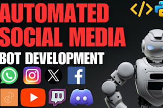 code a reddit, whatsapp or social media bot with automation