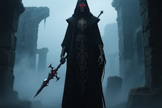 create fantasy horror and fantasy horror character