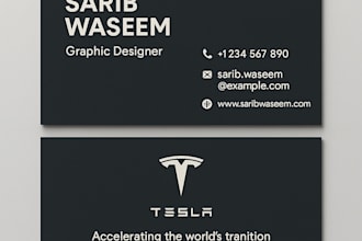 design a professional and modern business card