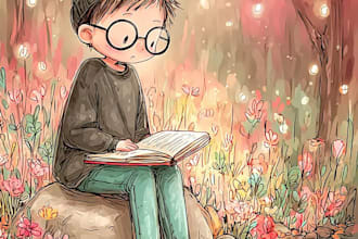 draw children storybook illustration watercolor