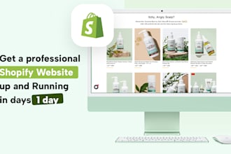 setup a shopify website with conversion focused design