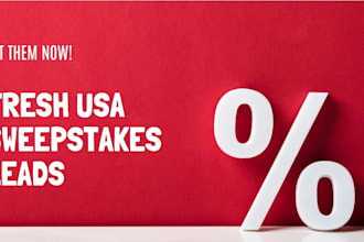 generate active first hits sweepstakes USA leads