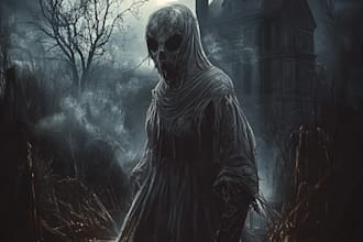 design fantasy horror character art and unique style