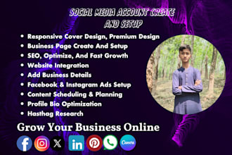 do professionals have an account and page creation set up
