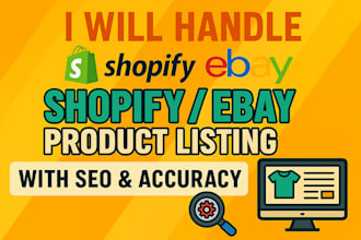 handle shopify ebay product listing with SEO and accuracy