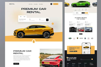 do wordpress car rental website and taxi booking, chauffeur business website