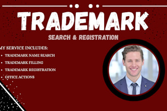 help with trademark registration USA, UK, eu or canada and do search