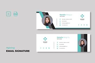 do responsive clickable html email signature with logo