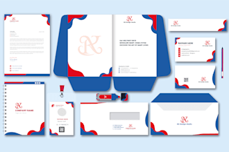 design business card,letterhead and stationery all item