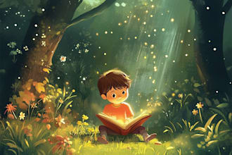 create a cute character for children book