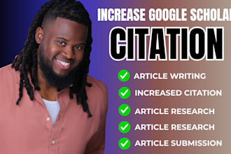 increase google scholar citations and publish your research article