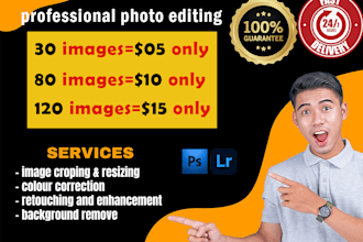edit weddings,party events and any kind of photos