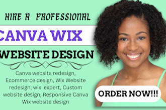 migrate, design, redesign canva wix website canva to wix website canva website