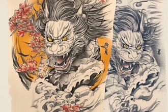 do a  japanese or oriental tattoo design