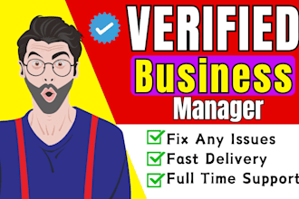 create fresh verified facebook business manager and ads account
