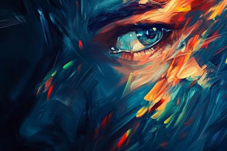 create illustration expresionism art, graffity, abstract