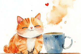 watercolor illustrations of cute animals