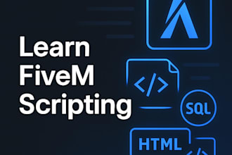 teach you how to create a full fivem server and develop scripts in lua, sql