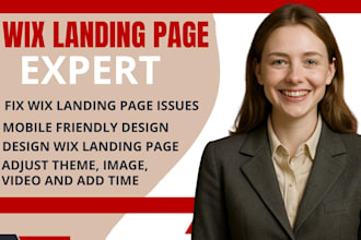 design wix landing page wix landing page redesign, carrd, wordpress landing page