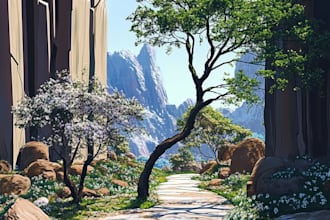 environment concept art landscape design and friendship portrait