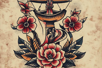 do traditional or old school tattoo designs for you